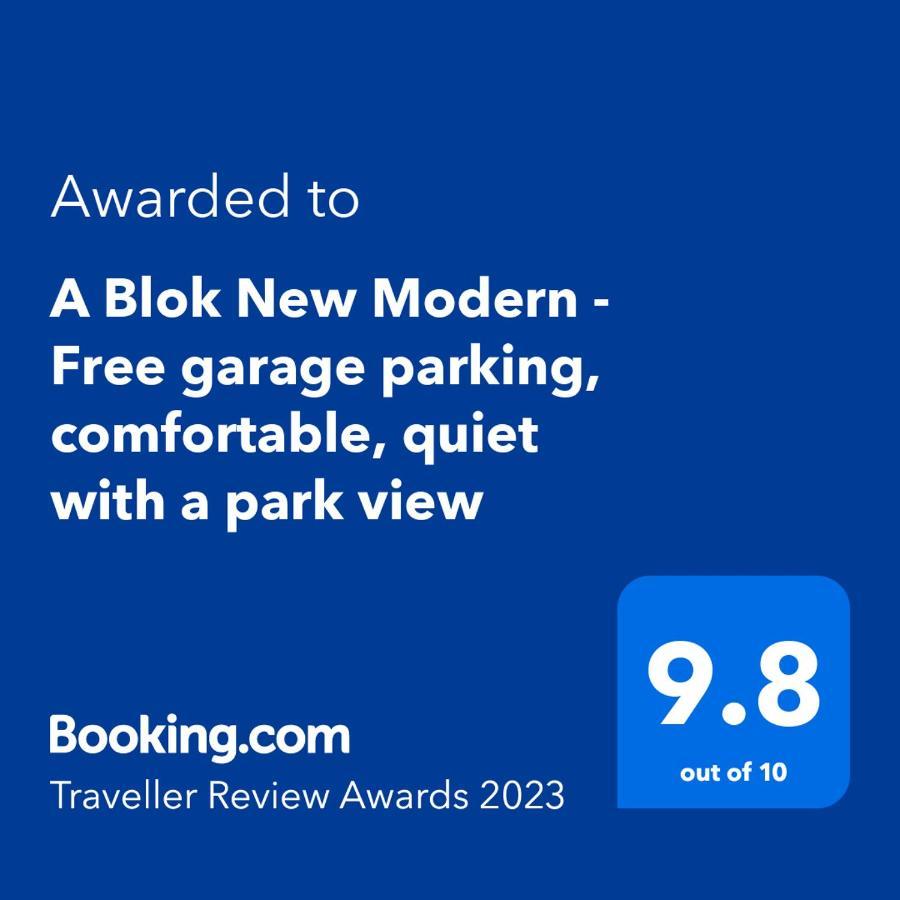 A Blok New Modern - Free Garage Parking, Comfortable, Quiet With A Park View เบลเกรด ภายนอก รูปภาพ